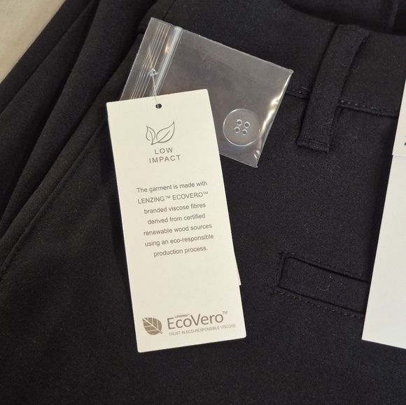 NWT Cleo Petites Kathryn Black Straight Leg Dress Pants Size 20 Petite High Rise - Picture 6 of 7